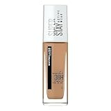 Maybelline New York Wasserfestes Make up, Foundation mit hoher Deckkraft, Langanhaltendes Gesichts-Make-up, Super Stay Active Wear, Farbe: Nr. 48 Sun Beige (Mittel bis Dunkel), 1 x 30 ml