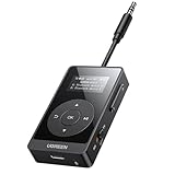 UGREEN aptX Bluetooth Sender Klinke Bluetooth Adapter mit LED-Anzeige, Bluetooth Transmitter Empfänger Kompatibel mit TV,Flugzeug,Auto,Bluetooth Audio Splitter für Zwei Airpods, 32H Akkulaufzeit