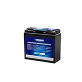 Renogy 12V 20Ah Trolling Motoren LiFePO4 Lithium Batterie mit Bluetooth BMS-Schutz 4000+ Zyklen Deep-Cycle-Batterien, 12V Solarbatterie 20Ah Akku für Trolling-Motor, kabinen, Marine, Wohnmobile, IP65