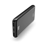 Hama Powerbank Performance 10 10000mAh (externer Akku mit 1x USB C + 2x USB A, Power Pack zertifiziert, Akkupack Handy Zubehör, Tablet, Bluetooth-Box etc., tragbares Ladegerät klein) anthrazit