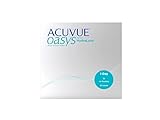 ACUVUE OASYS 1-Day Tageslinsen helfen das Gefühl von müden & trockenen Augen zu reduzieren – Tageskontaktlinsen mit -3 dpt und BC 8.5 – UV Schutz & angenehmes Tragegefühl – 90 Linsen