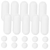 Cabilock 10 Satz Universelle Selbstklebende Toilettensitzpuffer für Bidet Kompatible Wc Sitze Wasserdichte Rutschfeste Sitz und Deckelpuffer für Erhöhte Stabilität und Einfache Montage