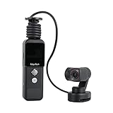 Feiyu Pocket 2S [Offizieller] Actionkameras mit 3-Achsen Gimbal, Tragbare Vlog-Kamera im Split-Design, 90 cm Verlängerungskabel, 130° Sichtfeld, Ultra HD 4K, 1/2,5” CMOS, Breakpoint-Schießen