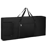 Lawei Keyboardtasche 61 Tasten Tragbar Keyboard Tasche Gepolstert Gig Bag - 100 x 40 x 15cm, Schwarz