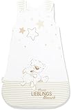 Herding Baby Best Baby-Schlafsack, Kleiner Lieblingsmensch Motiv, 70 cm, Seitlich umlaufender Reißverschluss und Druckknöpfe, Weiß
