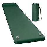 Aufblasbare Isomatte | Schnell aufblasende Camping-Matratzenauflage aus weichem Schaumstoff mit Kissen, leichte Ausrüstung für Reisen, Strand, Zuhause, Festival