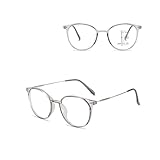 Progressive Multifocus Lesebrille Anti-blaue Lesebrillen Gleitsichtbrille Brille mit Stärke für Damen Herren(Grau,3.5)