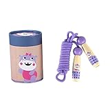 POPETPOP 1 Stück Holzgriffseile seilchen springseil springschnur springseile für Indoor springseil Nilpferd Fitness-Seile Bambus Violett