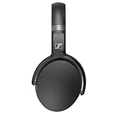 Sennheiser HD 450BT Wireless-Over-Ear-Kopfhörer mit aktiver Noise Cancellation, Sprachsteuerung und langer Batterielebensdauer, Schwarz