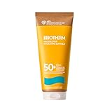 Biotherm Waterlover Hydrating Sun Milk LSF 50, feuchtigkeitsspendende Sonnenschutzmilch für umfassenden Schutz, wasserfeste Sonnenmilch, 200 ml