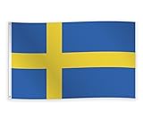 Globos Fahne Schweden 150 X 90 cm Flagge