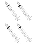 KEMUZ 4 Stück Nasendusche Baby, Tragbare Nasenspülung Baby, Wiederverwendbare Nasendusche Kinder mit Weicher Silikonspitze, für Neugeborene und Kinder Nasenreinigung(10 ml)