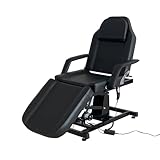 Joiemebi Verstellbare Massageliege Elektrisch Klappbare Massageliege für den Salon und zu Hause, 82 x 180 x 63-87 cm (Schwarz)