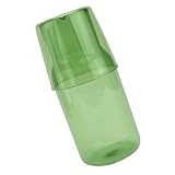 ARTSEWPLY Bunter Glas Wasserkaraffe Hitzebeständig für Schlafzimmer Büro Eleganter Transparenter Desktop Wasserkrug für Kaffee Tee Milch Getränke