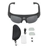 BuyWeek Intelligente Bluetooth Brille, Typ C Quad Core Prozessor Bluetooth Audio Sonnenbrille HD Kamera Kabellose Audio Brille für Männer und Frauen