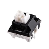 EPOMAKER Zebra 100pcs Linearer Schalter für Mechanische Tastatur. 5-pin 40gf Lubed Creamy Schalter mit POM Stem,21mm Feder Kompatibel mit MX Tastenkappen.