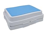 Trittstufe stapelbar weiß 50 x 40 cm - 2er Set - Antirutsch Badezimmer Tritthocker - Dusche Einstiegshilfe Badewanne Aufstiegshocker Hochstufe Stufenhocker rutschfest für Senioren und Kinder