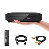 Ceihoit Mini DVD Player für TV HDMI/AV Ausgang mit Kabel enthalten, HD 1080P Upscaling, USB Eingang, Alle Regionen frei, Fehler Korrektur, integriertes PAL/NTSC System, DVD CD Player