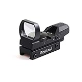 Goetland Gewehr Zielfernrohr 33mm Rotpunktvisier Red Dot Visier mit 4 Taktischen Rot Grün Schutz SFP 20mm Schiene für Airsoft Taktische Jagd Luftgewehr Sportschützen