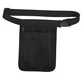 GALPADA 1Stk Werkzeugkasten für den Garten Gartengeräteträger Abteil klein aufbewahrungssack Storage Pockets medizinische Taillentasche Krankenschwester-Organizer-Tasche Oxford-Stoff Black