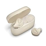 Jabra Elite 5 In-Ear-Bluetooth-Kopfhörer mit Hybrid-Aktive-Geräuschunterdrückung (ANC), 6 integrierten Mikrofonen, ergonomischer Passform, 6-mm-Lautsprecher - Hergestellt für iPhone - Gold-Beige