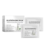 Glutathione Milk Premium Intensive Brightening Soap, Glutamilk Whitening Soap, Glutamilk Premium Aufhellende Seife, Cremebleiche Seife für glatte und weiche Komplexion für Gesicht und Körper (2)