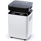 Katenpo Luftentfeuchter Elektrisch mit Pumpe: 80L/Tag Kompressor-Entfeuchter mit Schlauch 8L Tank 400m³/h Luftstrom Smart Hygrostat Leise Bautrockner für Keller/Wohnung//Büro/Badezimmer/Schlafzimmer
