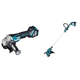 Makita DGA517Z Akku-Winkelschleifer 18 V mit Paddleschalter (ohne Akku, ohne Ladegerät), Bunt & DUR193Z Akku-Rasentrimmer 18V (ohne Akku, ohne Ladegerät)