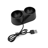 Charging Dock, USB Fast Dual Controller Charger Station Stand for PS4 VR Remote Controllers Black
