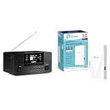 TechniSat DIGITRADIO 570 CD IR – Stereo DAB+ Internetradio & TP-Link RE500X WiFi 6 WLAN Verstärker Repeater AX1500