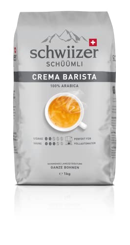 Schwiizer Schüümli Crema Barista Ganze Kaffeebohnen 4kg - Intensität 2/5 - UTZ-zertifiziert