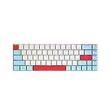 Cherry MX-LP 2.1 Kompakte kabellose Gaming-Tastatur RGB MX Geschwindigkeitsschalter Silber RGB Lighting Low-Profile-Präzisionsschalter 65% Größe 68 Schlüssel (rot