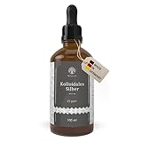 Waldkraft Kolloidales Silber 25 ppm | Silberwasser als technische Lösung | 99,99% Feinsilber | | 2-fach destilliert | 100 ml in lichtschützendem Braunglas mit Pipette