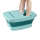 Fußbecken - Fußbad | Faltbarer Foott Spa | Collappsible Pediküre Bowl mit Tragegriff, Fußbad für Damen und Herren, Fußbad, ergonomische Bodenmassage für Reisen, Badewanne, faltbar
