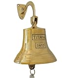 zeitzone Schiffsglocke Titanic 1912 Messing Glocke Nostalgie Maritim 14 cm