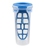 Emsa Nova Schälmesser, Plastik, Transparent/Blau, 0,5l