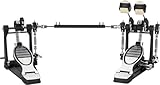 XDrum Fußmaschine Pro Doppel (2 Pedale, Doppelkettenzug, 4 Side Beater, zusätzliche Beateraufnahme links, ideal auch für Drumsets mit 2 Bass Drums)