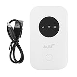 Tragbarer Router, 4G -SIM -Kartenrouter USB -Wiederaufladbar, für LTE Cat4 -Standard, Verbindet Bis zu 10 Geräte für Heimbüroreisen, Starke Deckungs -Hotspot