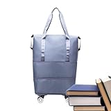 Reisetasche Mit Rollen - Ausziehbare Reisetasche Mit Rädern & Wasserdicht,Leichtes Design, Großes Fassungsvermögen Reisezubehör Für Wochenendtrips Geschäftsreisen Familienurlaub