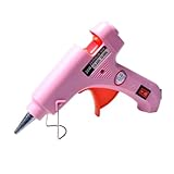CCZRD Heißklebepistole Mit 7 Mm Klebestiften, Mini-Industriepistolen, Wärmetemperatur, Thermo-Elektro-Reparaturwerkzeug(Pink Glue Gun Set)