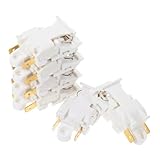 UKCOCO 6 Stück Wasserkocher Thermostat Warmwasserbereiter Thermoschalter Elektrischer Teekessel Temperaturregelung Temperaturkontrollschalter Wasserkocher Ersatzteile Abs Weiß