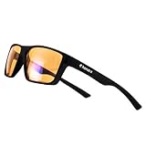 Horus X ® • Gaming Brille • Blaulichtfilter Computerbildschirm-Brille | Gegen Ermüdung & Augenbelastung | One Amber