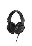 Yamaha HPH-MT5 Studio-Kopfhörer – Faltbare Monitor-Kopfhörer mit 3 m Kabel und 6,3 mm Standard-Stereo-Adapterstecker – Schwarz