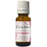Reines ätherisches Geranienöl | Adstringierende und Anti-Cellulite-Eigenschaften | Ideal für Massagen, Cremes und Insektenschutzmittel |