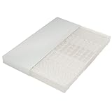 WEALTHKING 7-Zonen Kaltschaummatratze ergonomische Liegeunterstützung H2 H3 Härtegrad Wendematratze mit rutschfestem Bezug abnehmbar waschbar atmungsaktiv mit Komfortschaum (Weiß,180x200cm)