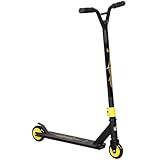 Stunt Scooter für Kinder ab 14 Jahre, Freestyle Trick Roller mit ABEC 9 Kugellagern, 100 mm PU-Räder, Aluminium Funscooter, Kickscooter, Tretroller, Cityroller (Schwarz und Gelb)