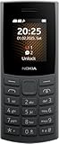 Nokia 105 4G 2. Edition (2024) (1,77 Zoll Display, herausnehmbarer 1450 mAh Akku, 128 MB Speicher erweiterbar, Bluetooth 5.0, USB Typ-C, 3,5mm Klinkenbuchse, Dual-SIM, IP54, FM-Radio) Charcoal
