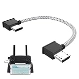 Wonvify Remote Controller Data Cable Nylon Type-C to Micro USB für Controller, für DJI Mini SE, Mavic Mini, Mavic 2 Pro Zoom/Mavic Air/Mavic Pro Platinum, Phablet OTG RC Verlängerungskabel (15 cm)