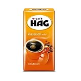 Café HAG Filterkaffee Klassisch Mild, helle Röstung, Kaffee gemahlen & entkoffeiniert, geröstet in Deutschland, ideal für Filterkaffeemaschine & French Press, 500 g