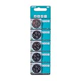 Kelisdi 5 Stück CR2450 3V Lithium Knopfzelle CR2450 Batterien für intelligente Lichtstreifen LED-Leuchten mit langlebiger Power-Knopfzelle